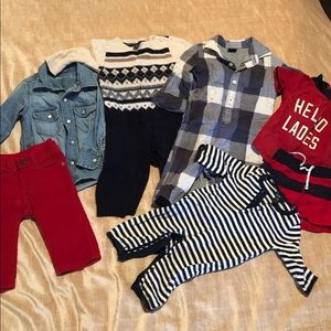 Bundle of babyGap boy clothes